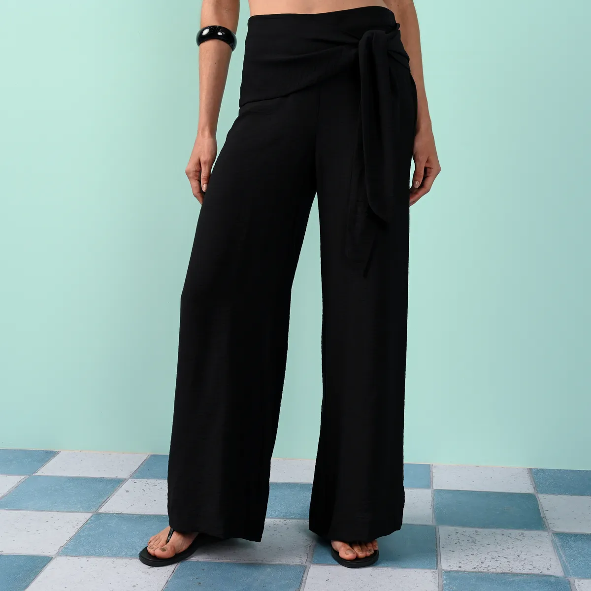 BASEMENT - Pantalón Wide leg Mujer Basement