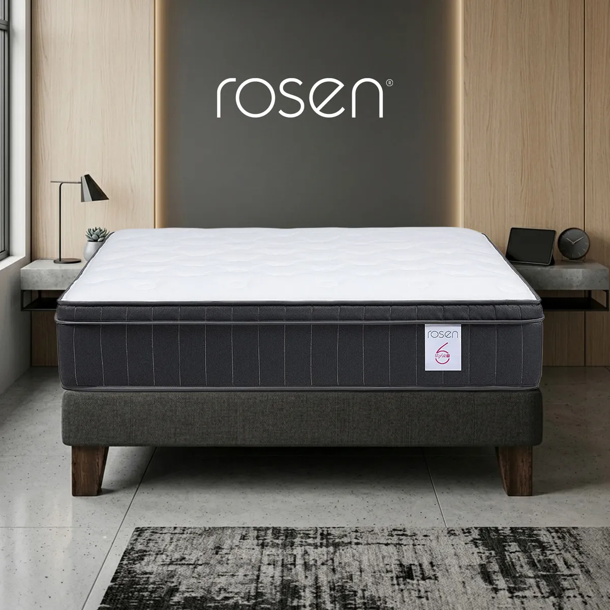 ROSEN - Colchon King Firme Resorte Pocket Colchon-New Sty Plus 6-200X200 Rosen