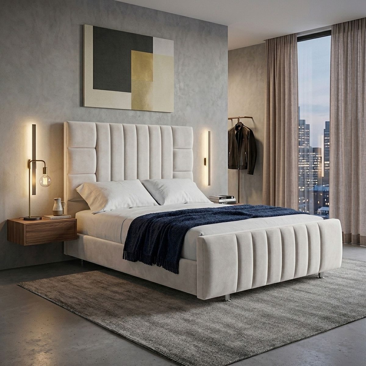 EKONOMODO COLOMBIA - Cama Queen Fiora Blanco