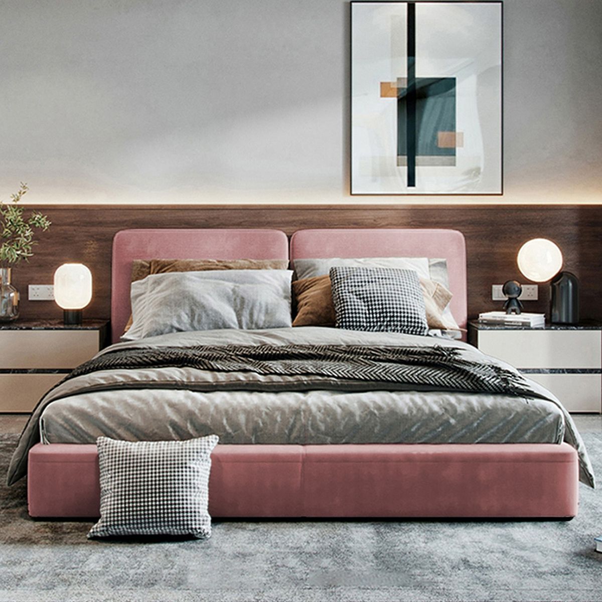 EKONOMODO COLOMBIA - Cama King Gabor Salmon