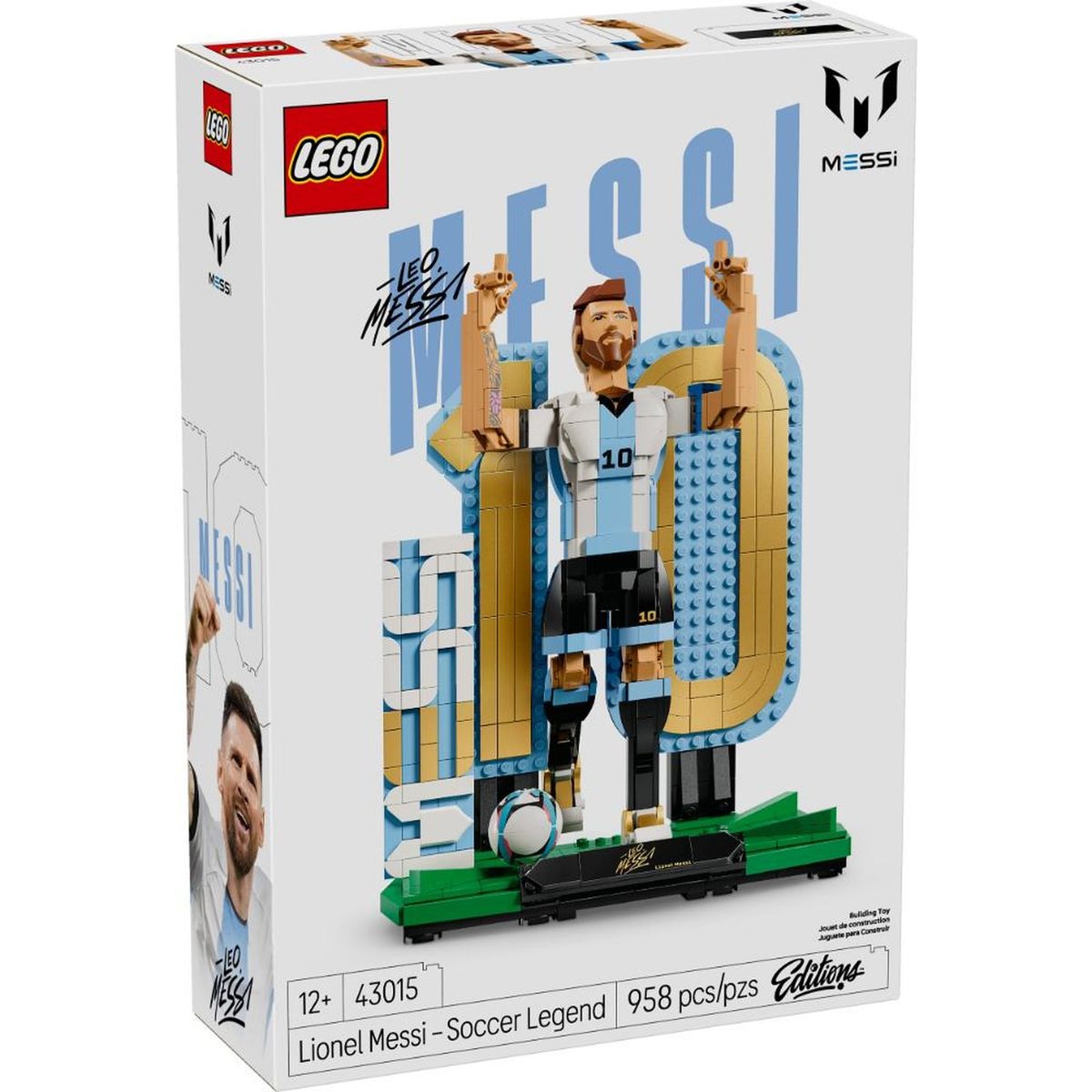 LEGO - Set de Lego Construcción Lionel Messi: Leyenda del Fútbol 958 piezas