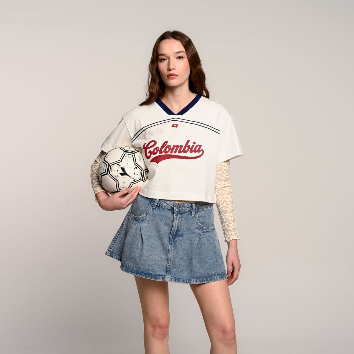 SYBILLA - Camiseta Colombia Mujer Manga corta Sybilla