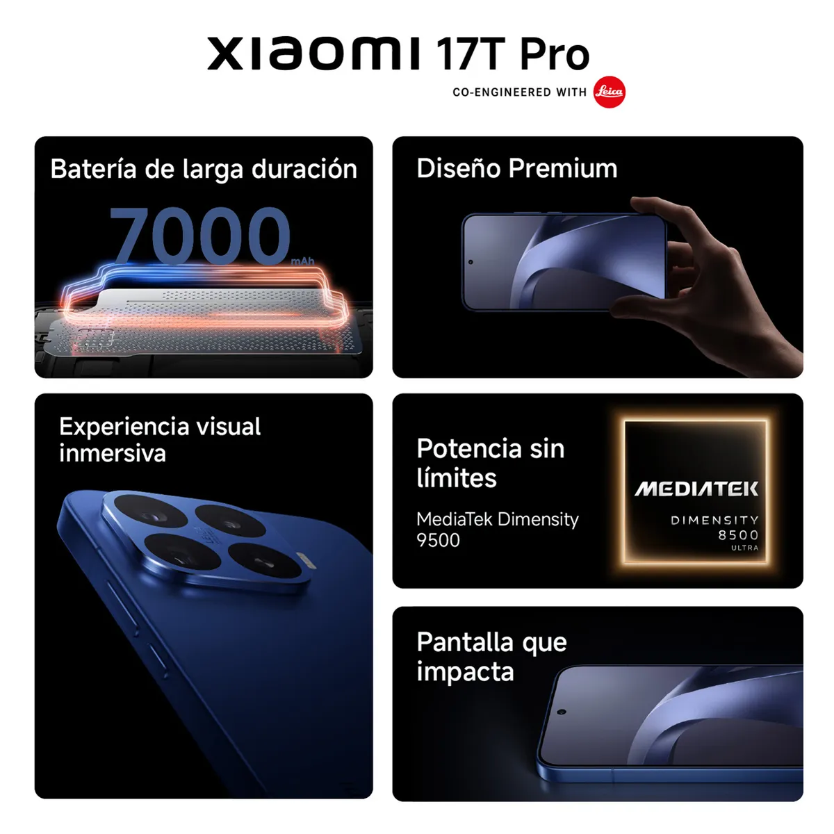 XIAOMI - Xiaomi 17T Pro Ng 5G | 12GB | 512GB + Tablet