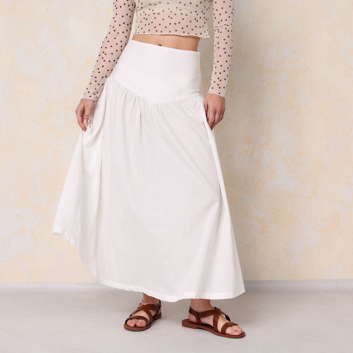 SYBILLA - Falda Maxi Mujer De Algodón Sybilla