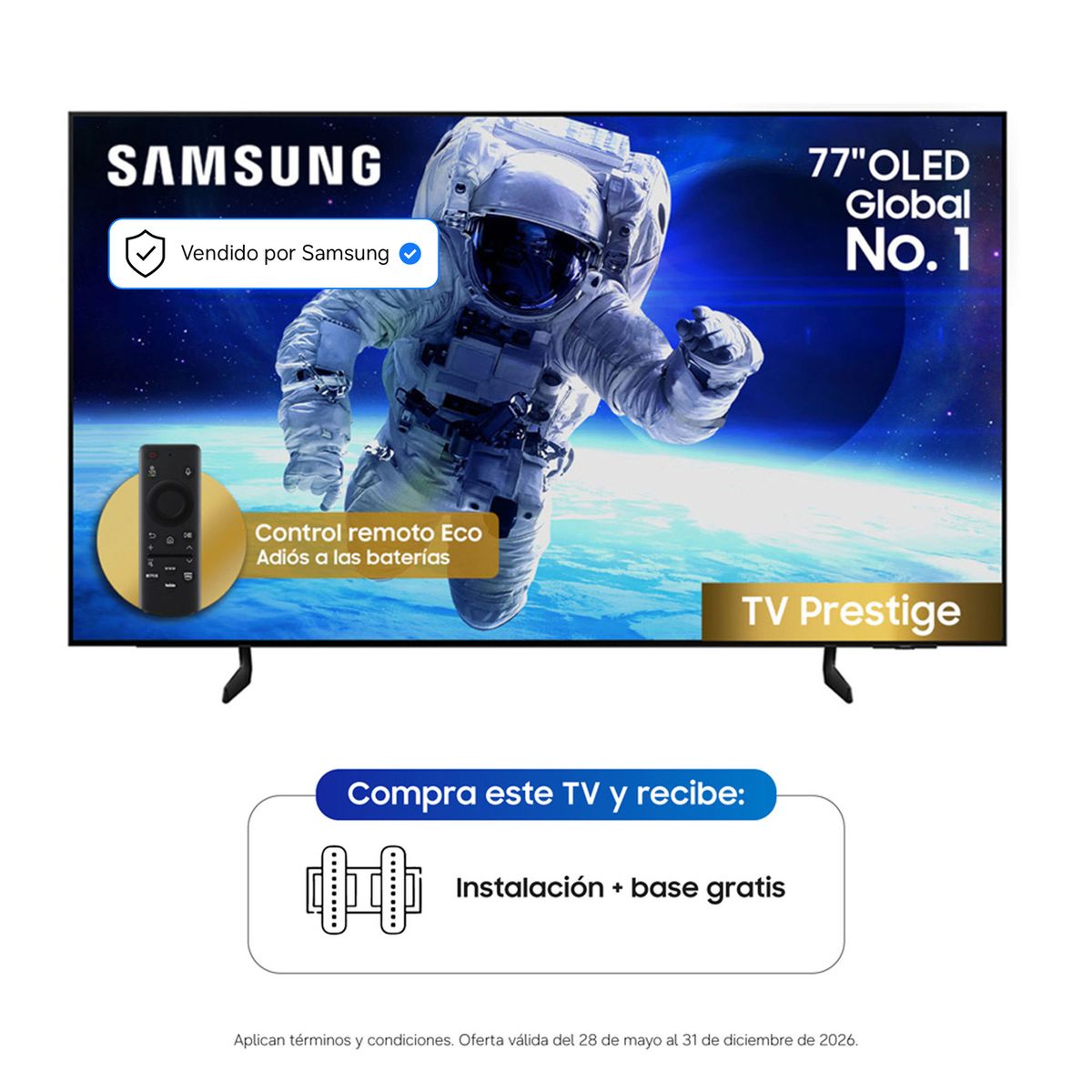 SAMSUNG - Televisor I 77 Pulgadas I OLED I QN77S85HAEXZL