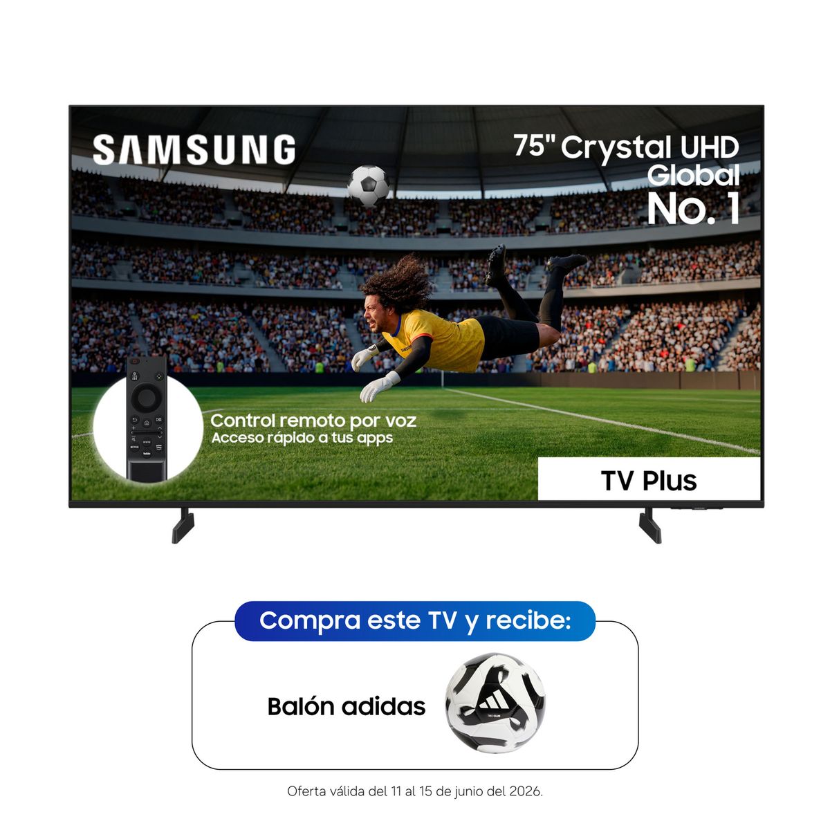 SAMSUNG - Televisor I 75 Pulgadas I 4K I CRYSTAL UHD I UN75U8500HKXZL