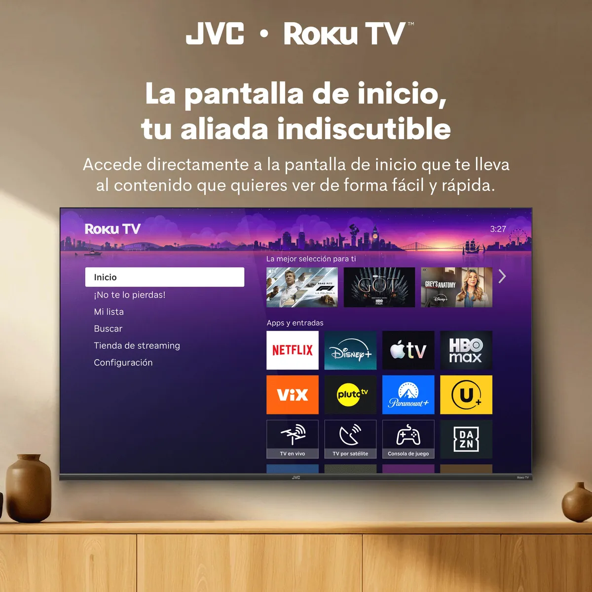 JVC - Televisor Jvc 43 Pulgadas | Full HD | QLED|  LT-43KB3654