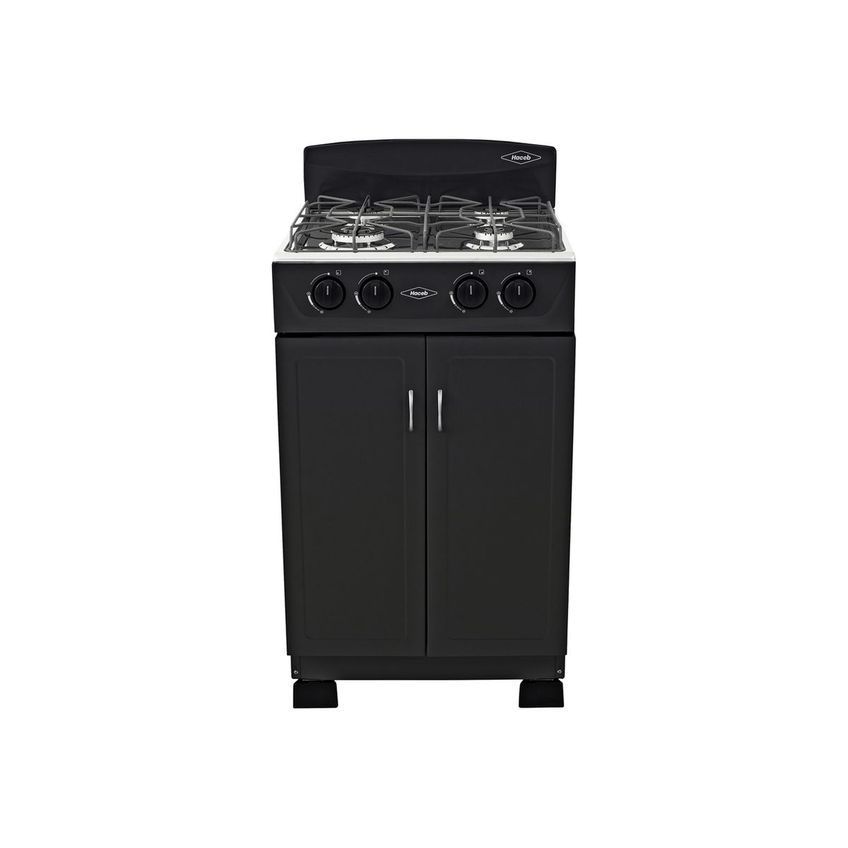 HACEB - Estufa Gabinete torre negra 50 cm gas propano Haceb