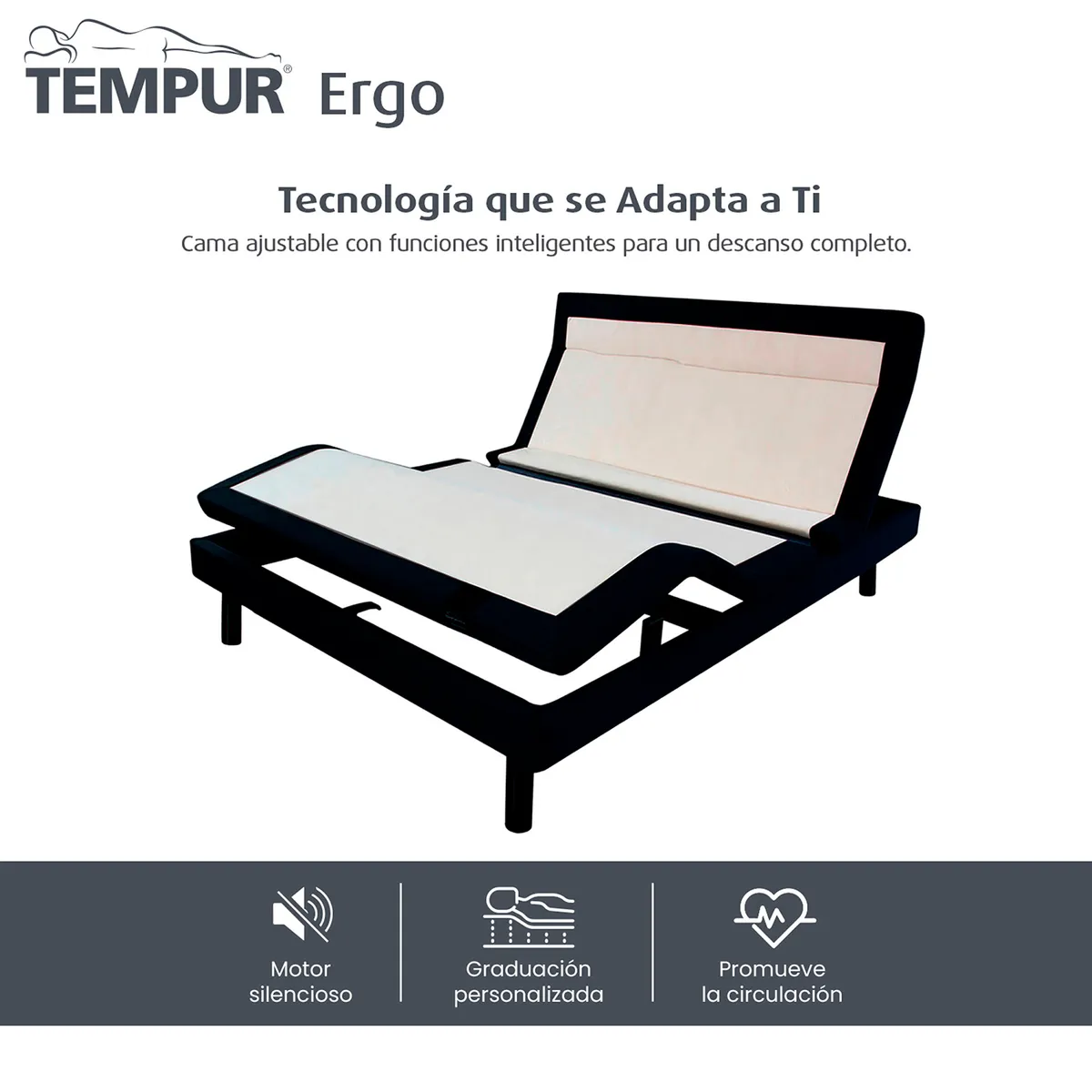 TEMPUR - CAMA ERGO 2.0 89006155 120X190