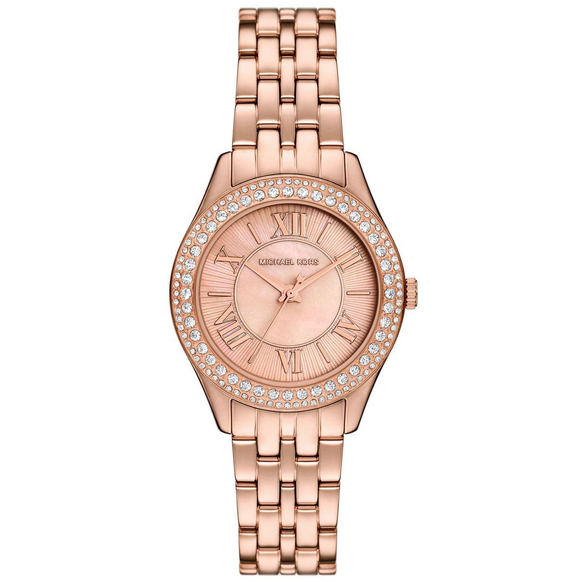 MICHAEL KORS - Reloj Michael Kors Mujer Mini Harlowe. Reloj Acero Inoxidable Rosado MK4845