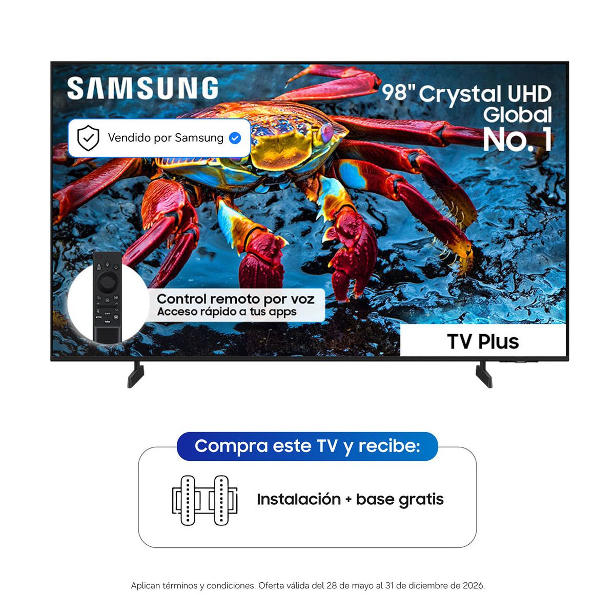 SAMSUNG - Televisor I 98 Pulgadas I 4K I UHD I UN98U9500HKXZL