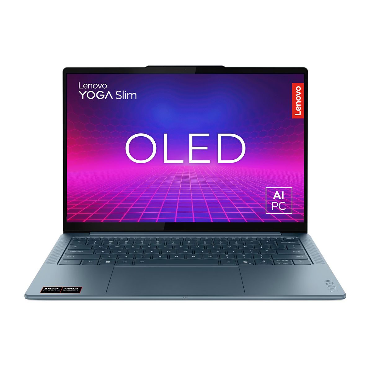 Lenovo - Portátil Lenovo Yoga Slim 7 | AMD Ryzen AI 7 | 16GB de RAM | 512GB SSD de Almacenamiento | Windows 11 | Pantalla 14 pulgadas | Y Slim 7 | Computador Portátil