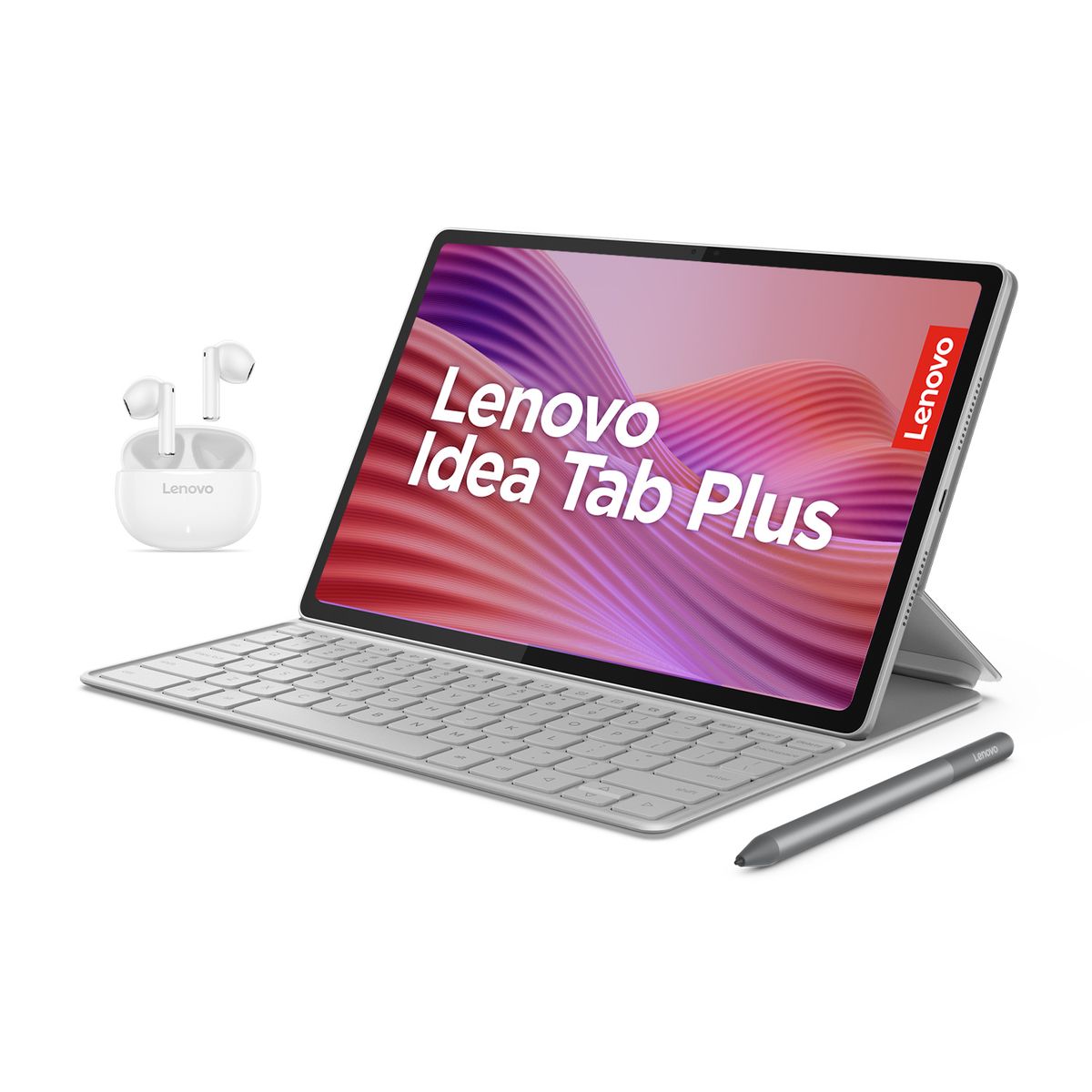 Lenovo - Tablet Lenovo Idea Tab Plus 256GB | Pantalla 12.1 pulgadas | 8GB RAM | Camara Posterior 13MP | Camara Frontal 8MP | + Tecladofolio + Pen + Audífonos
