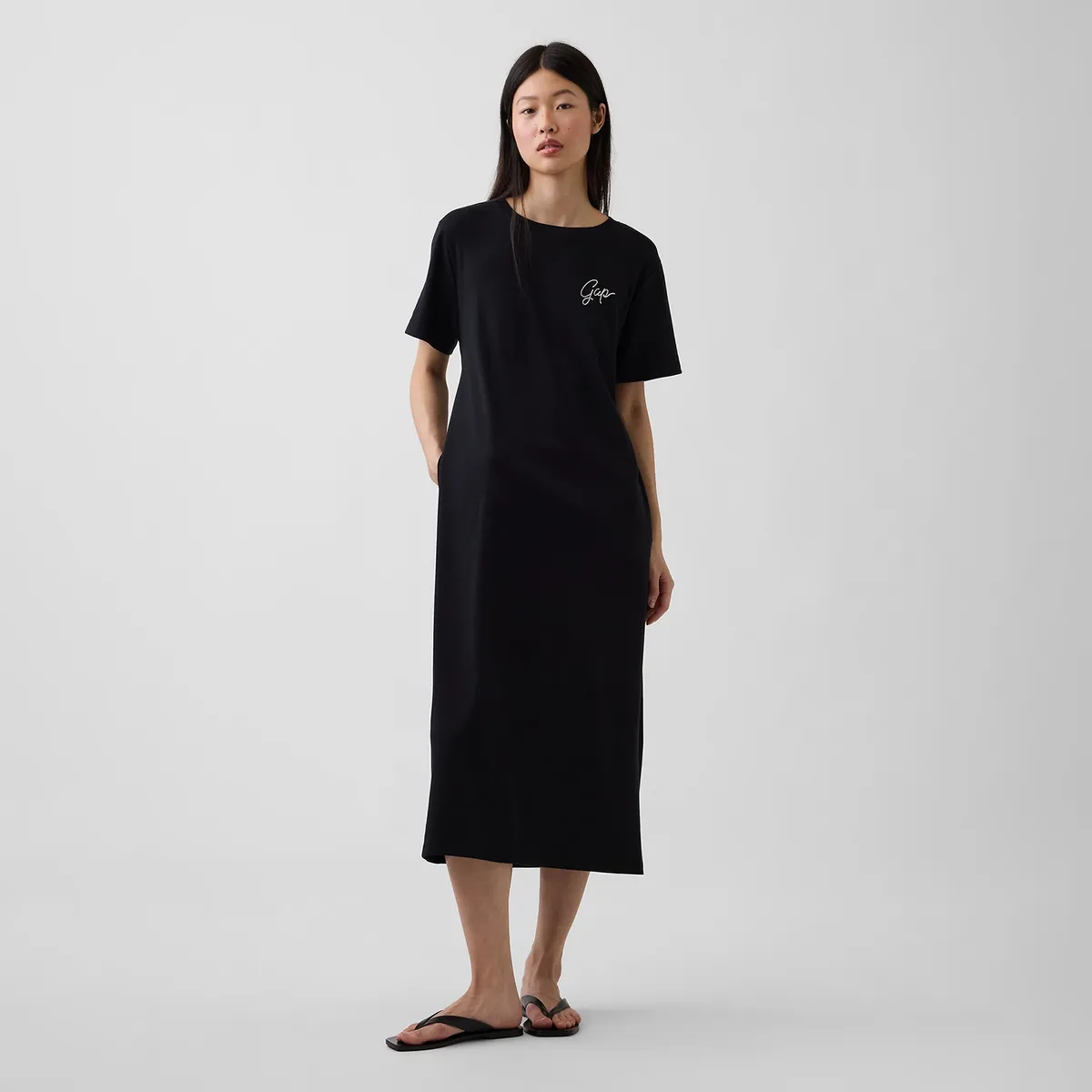 GAP - Vestido Medio Con Logo Para Mujer Gap
