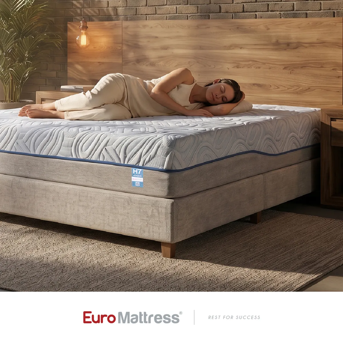 EUROMATTRESS - Colchón Euromattress Doble Hybrid 7 + Protector