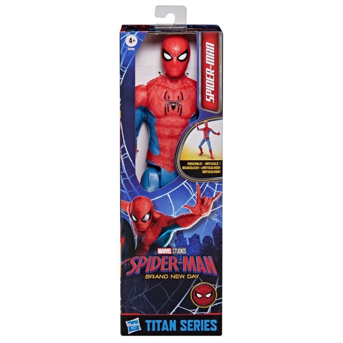 MARVEL - Figura de acción Spider-Man Brand New Day Titan Series Hombre Araña