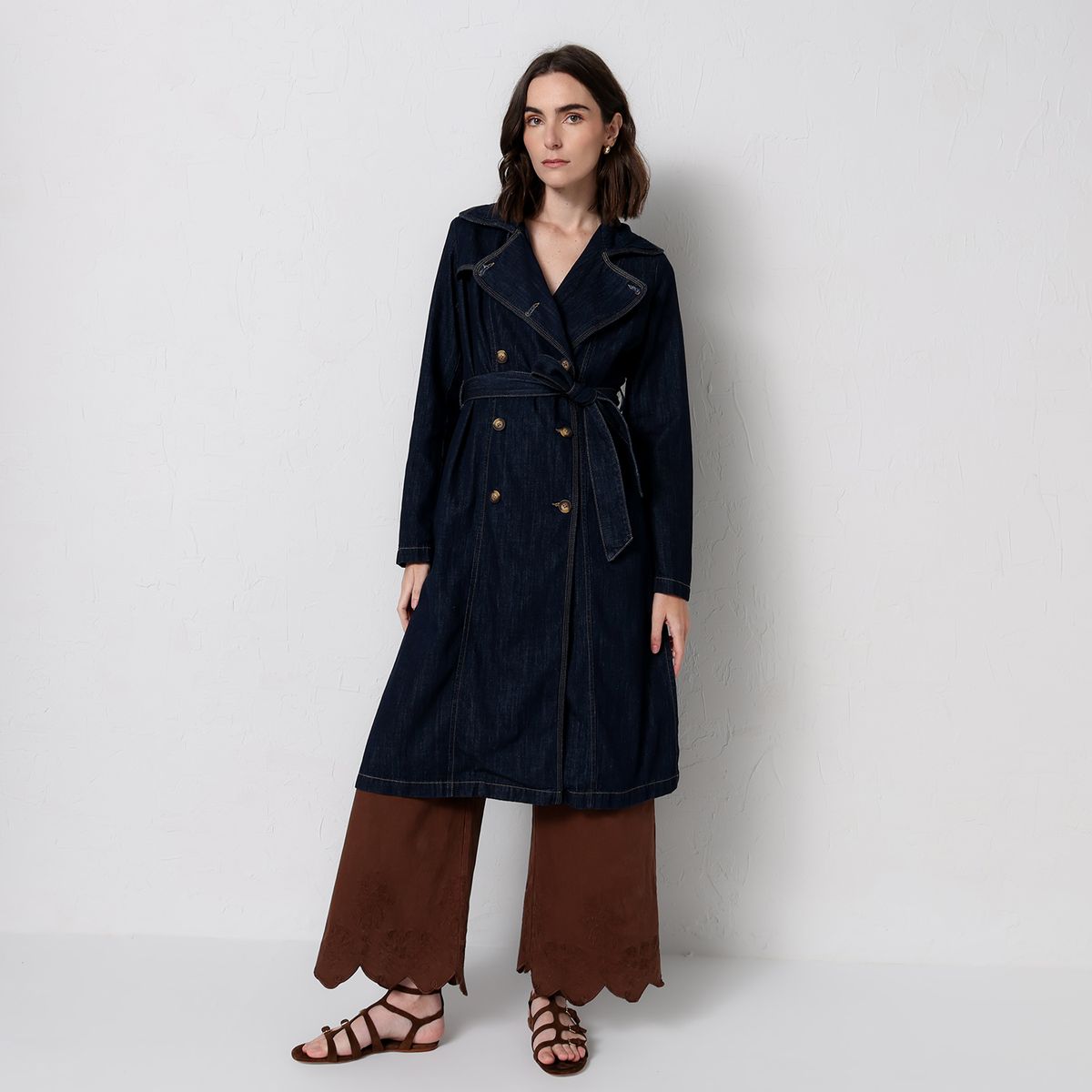 EUGENIA FERNANDEZ X FALABELLA - Abrigo Mujer de Algodón Eugenia Fernández x Falabella