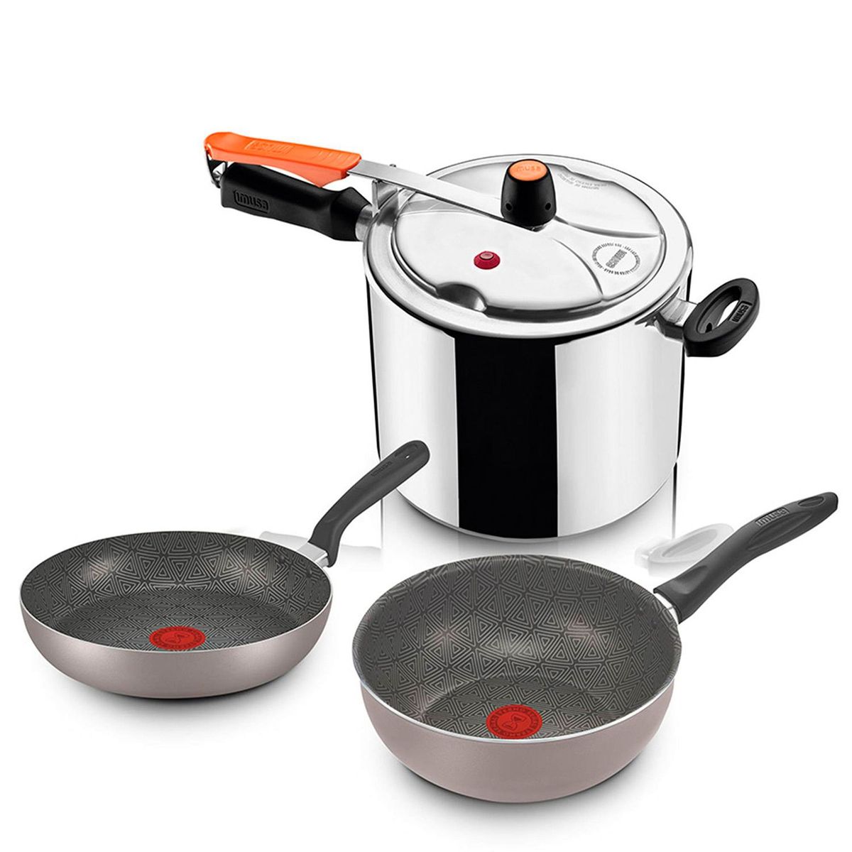 IMUSA - Olla a presión Imusa Combo 4.5 litros Secury Plus Aluminio 