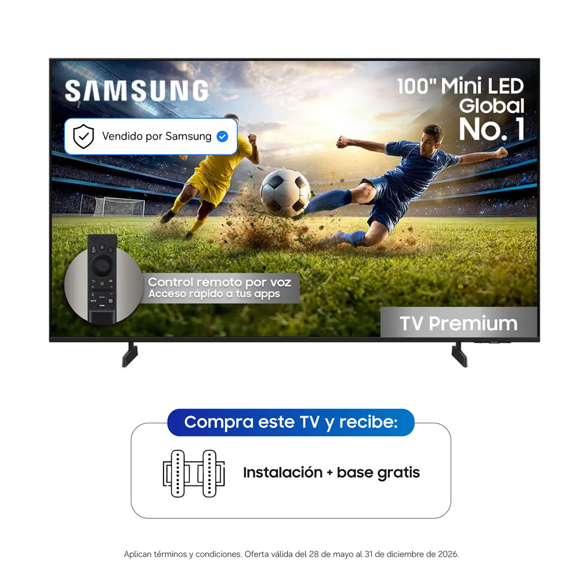 SAMSUNG - Tv 100" Samsung Mini Led Un100M90Hkxzl