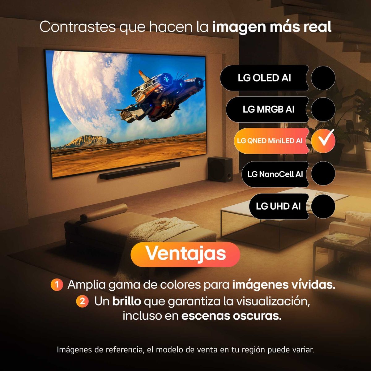 LG - Televisor LG 75 pulgadas 4K UHD QNED Mini LED 75QNED65BSA Incluye AI Magic Remote