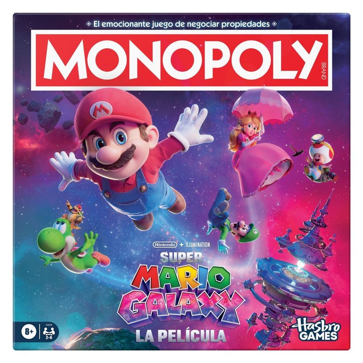 MONOPOLY - Juego de Mesa Monopoly: Super Mario Galaxy La Película