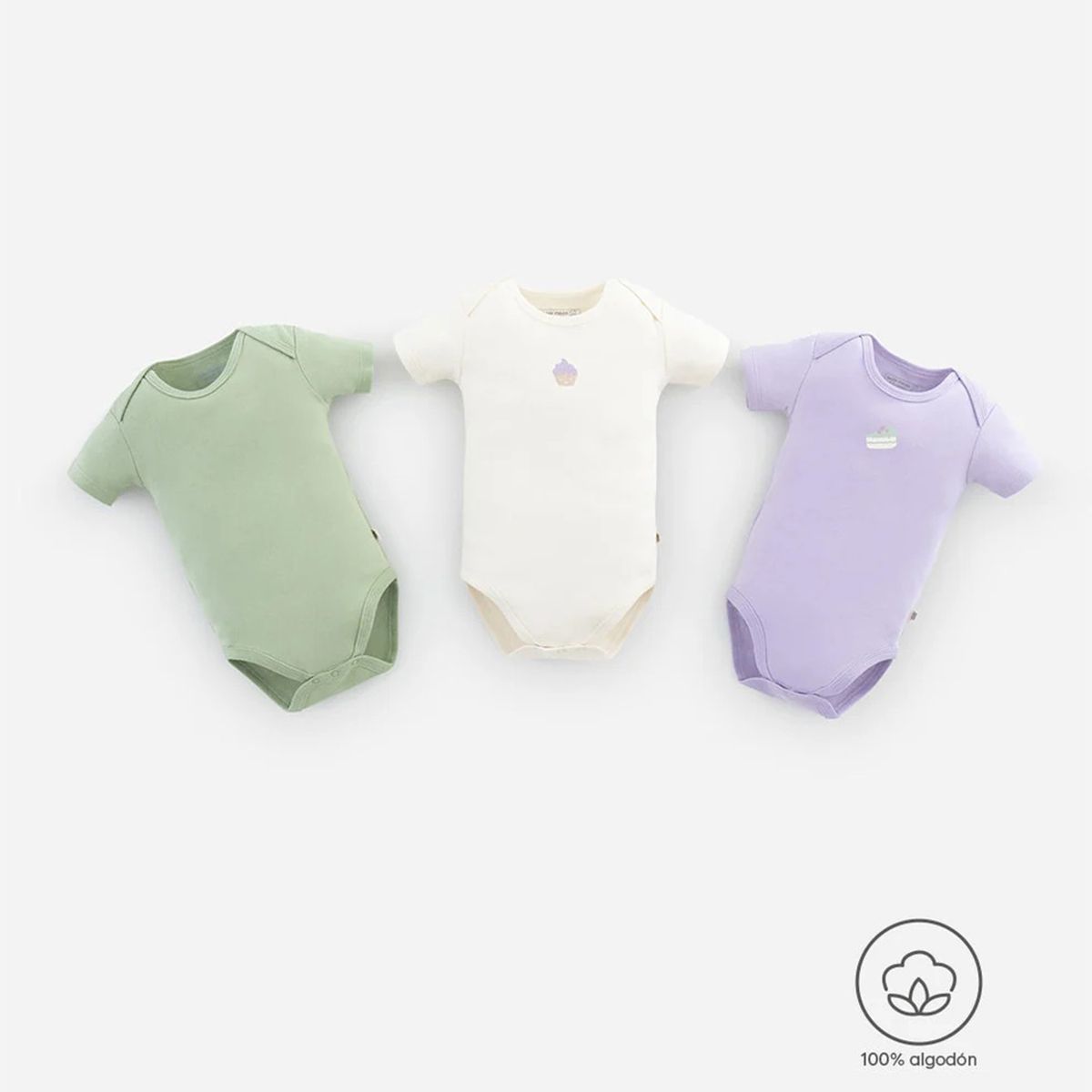 BABY FRESH - Body para Bebé niña Pack de 3 unidades de Algodón Baby Fresh