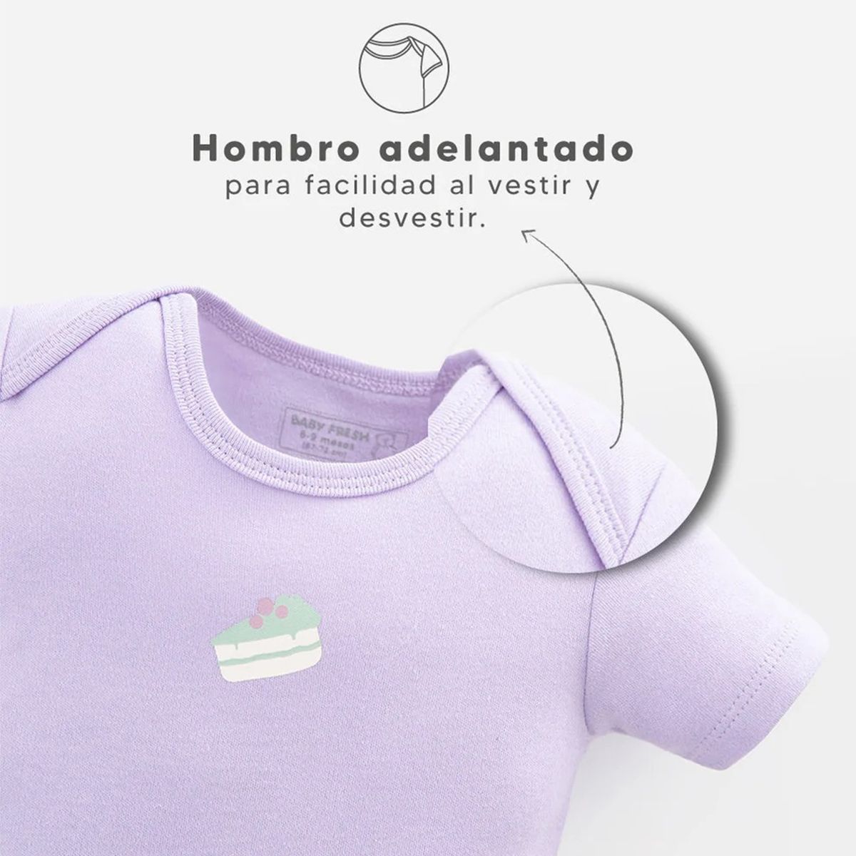 BABY FRESH - Body para Bebé niña Pack de 3 unidades de Algodón Baby Fresh