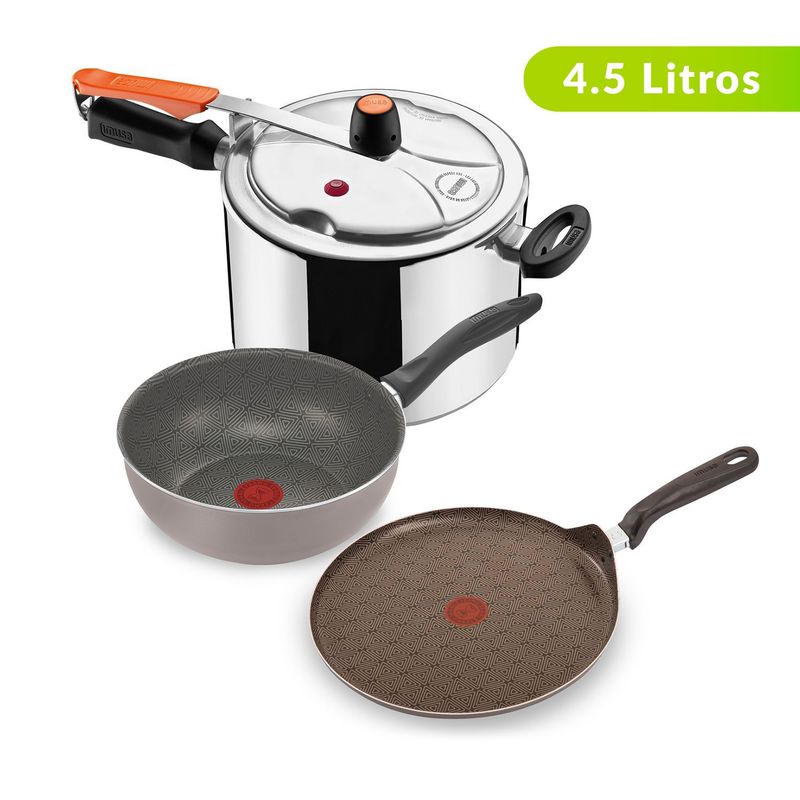 IMUSA - Olla a presión Imusa 4.5 litros Secury Plus Aluminio 