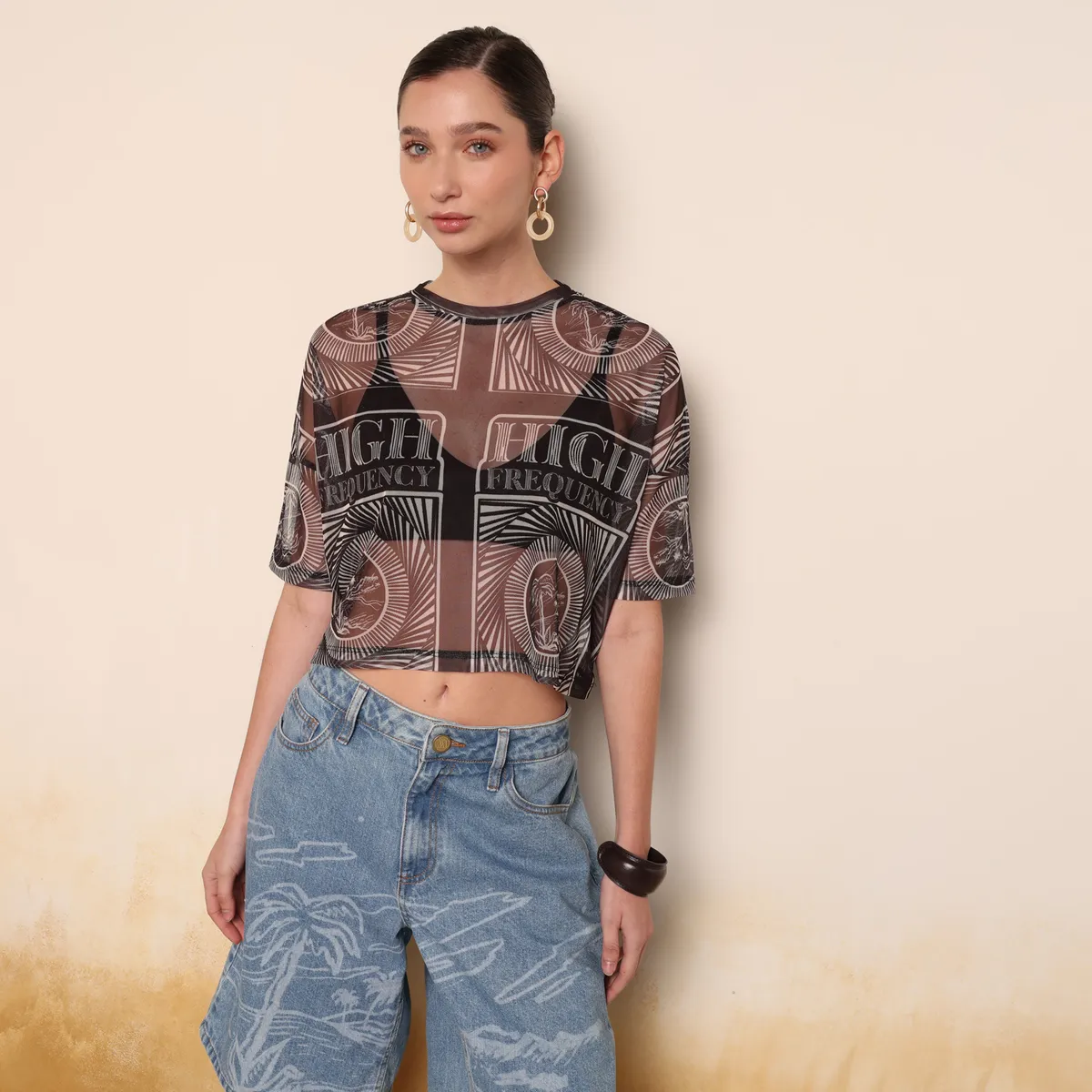 MAYORGA X FALABELLA - Camiseta Mujer Manga Corta Mayorga X Falabella