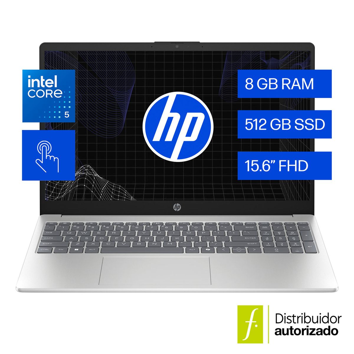 HP - Portátil Hp 15-Fd1151La Intel Core 5 120U 10Cores/8Gb/ 512Gb Ssd/Fhd 15.6/Touch Plata Natural Win11 1.65Kg