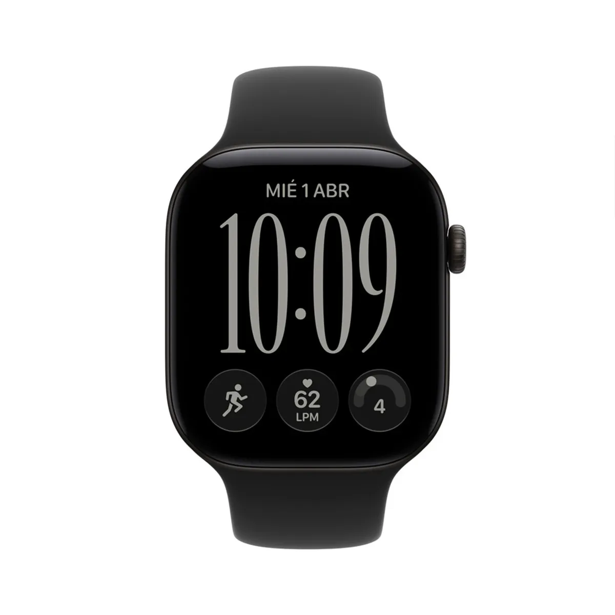 APPLE - Apple Watch Serie 12 | 46 mm | Gps Caja de aluminio en negro|correa deportiva negro 