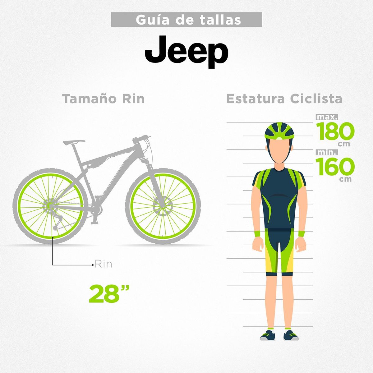 JEEP - Bicicleta Urbana Jeep Nuptse 28 pulgadas