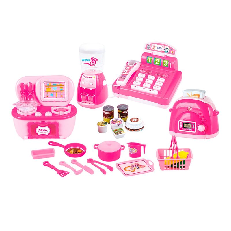 TOY LOGIC - Cocina y Centro de Juego Toy Logic Para Niñas