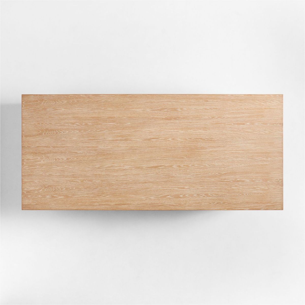 CRATE & BARREL - Top para Mesa de comedor Virage 8 puestos en Madera roble (No incluye Base para Mesa de comedor)