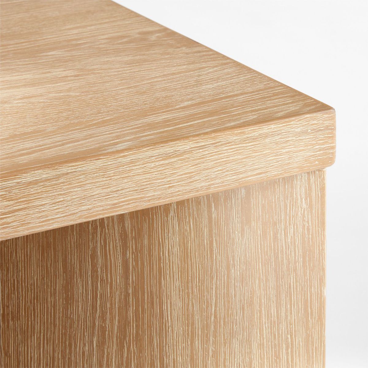 CRATE & BARREL - Top para Mesa de comedor Virage 8 puestos en Madera roble (No incluye Base para Mesa de comedor)