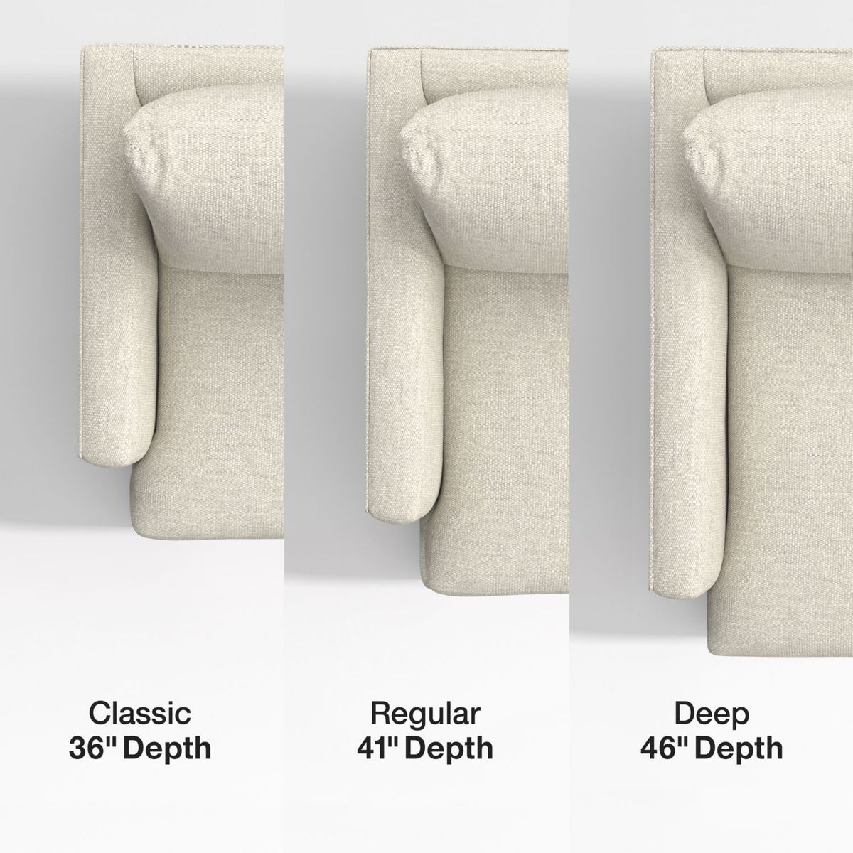 CRATE & BARREL - Chaise longue para Sofá en L Lounge Derecho en Tela (No incluye Pieza 1)