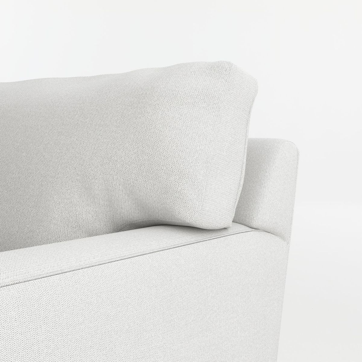 CRATE & BARREL - Chaise longue para Sofá en L Axis Derecho en Microfibra (No incluye Pieza 1)