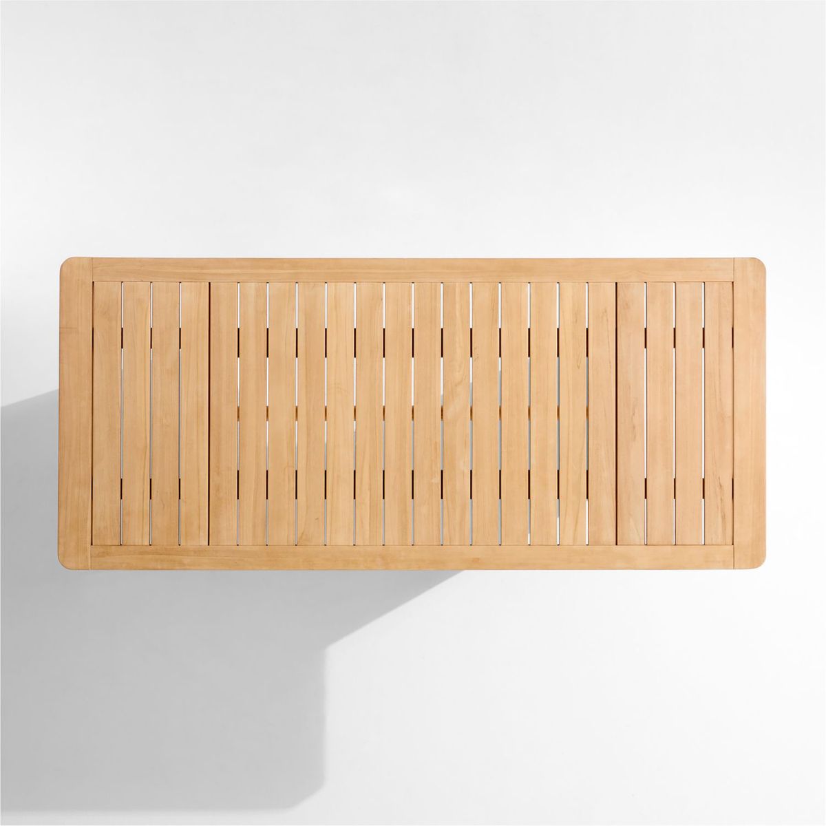CRATE & BARREL - Top para Mesa de comedor Ipanema 6 puestos en Madera (No incluye Base para Mesa de comedor)