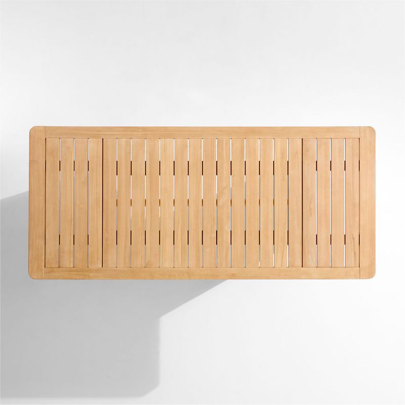 CRATE & BARREL - Top para Mesa de comedor Ipanema 6 puestos en Madera (No incluye Base para Mesa de comedor)