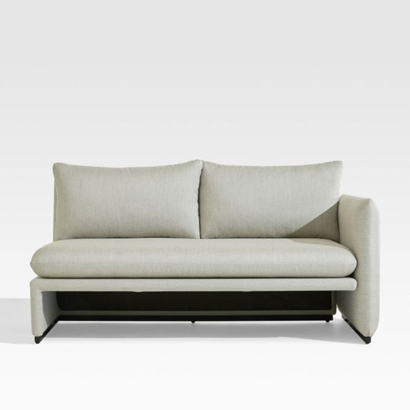 CRATE & BARREL - Parte 1 Sofá Exteriores Zuma Derecho Gris