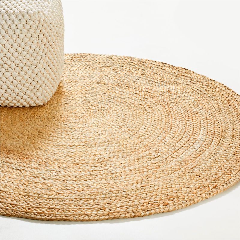 CRATE & BARREL - Alfombra Sentina Redonda en Yute 183 cm