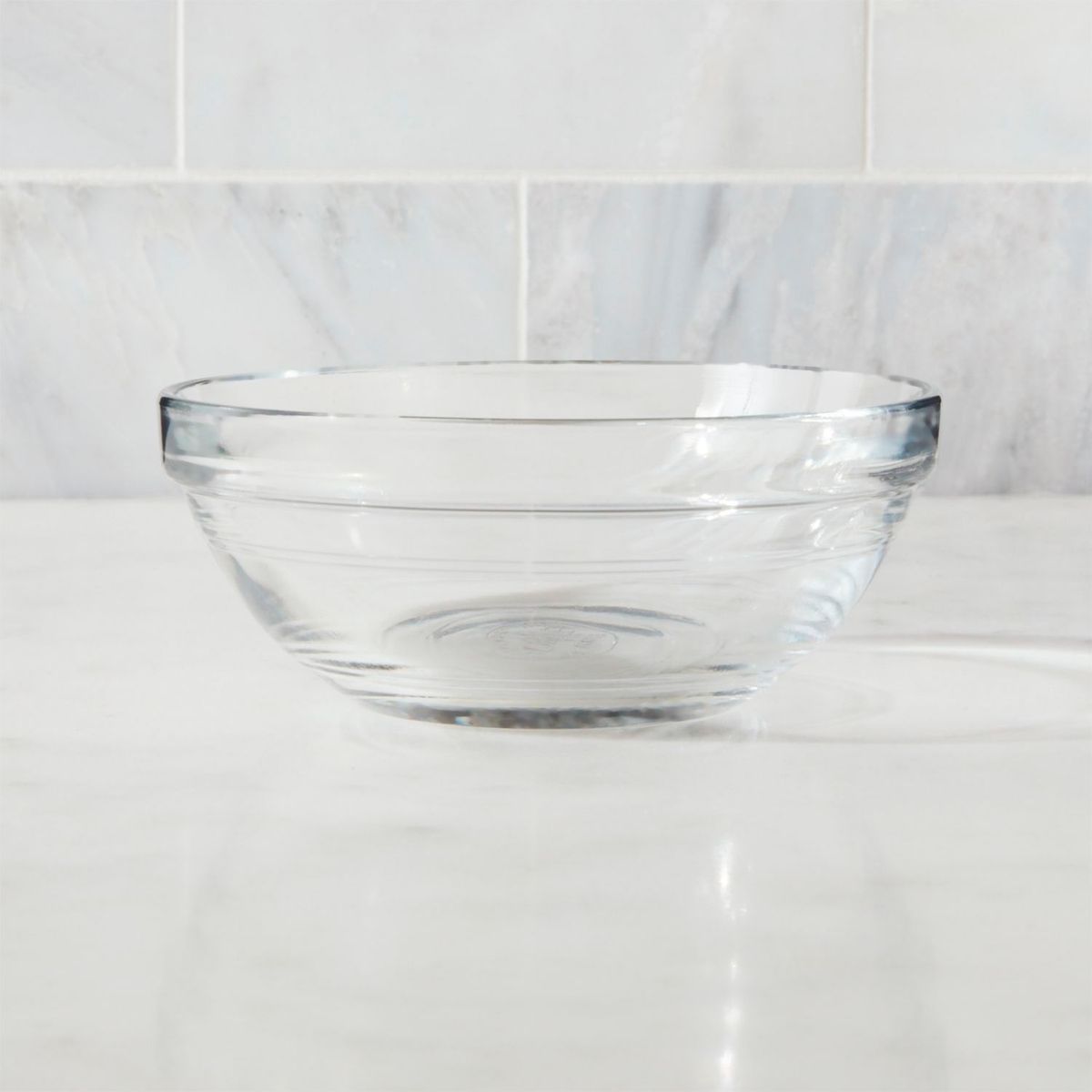 CRATE & BARREL - Bowl Duralex en Vidrio templado 12 cm x 12 cm