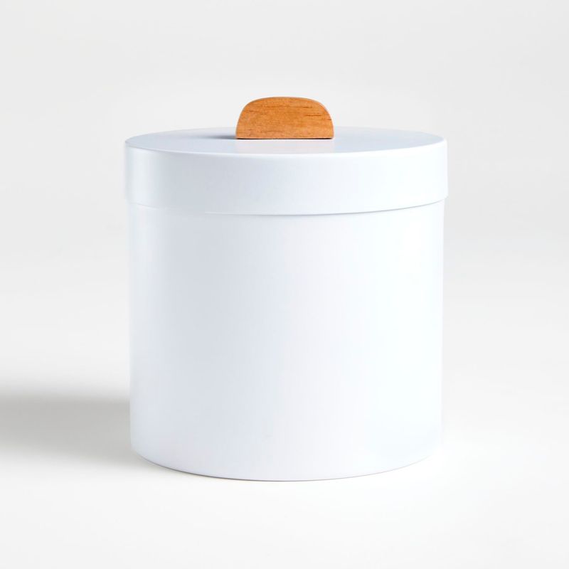 CRATE & BARREL - Contenedor Shaillee en Acero  