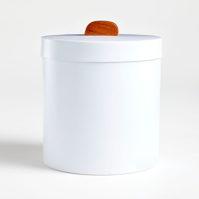 CRATE & BARREL - Contenedor Shaillee en Acero  