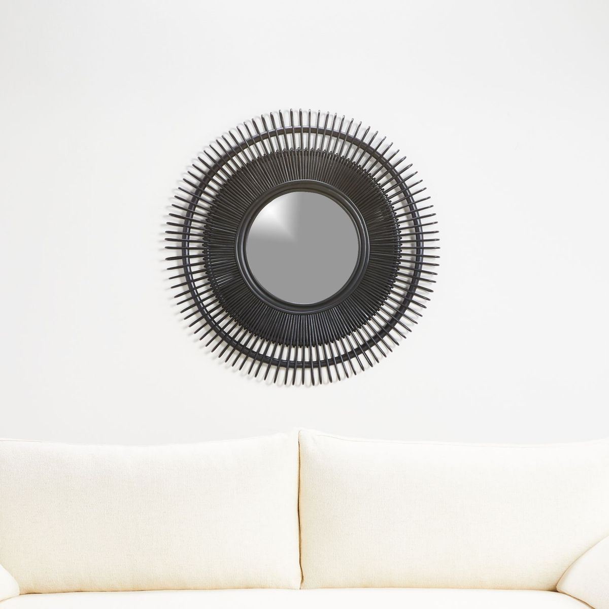 CRATE & BARREL - Espejo de pared Doheney Redondo 90 cm x 90 cm