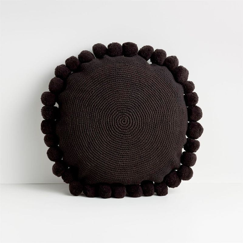 CRATE & BARREL - Cojín Pico Pom Pom 46 cm