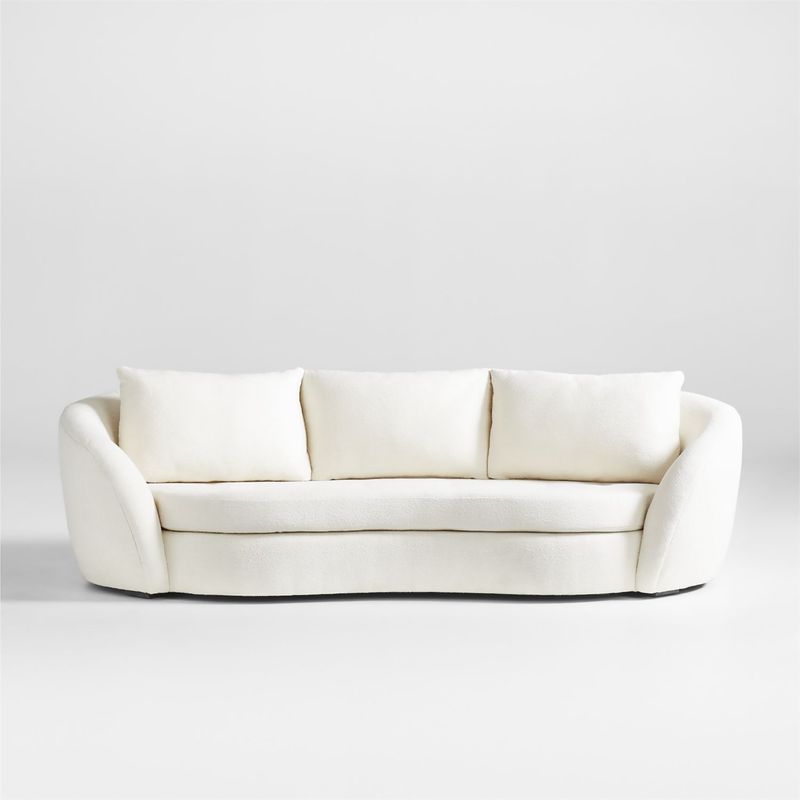 CRATE & BARREL - Sofá Sinuous 3 puestos Tela