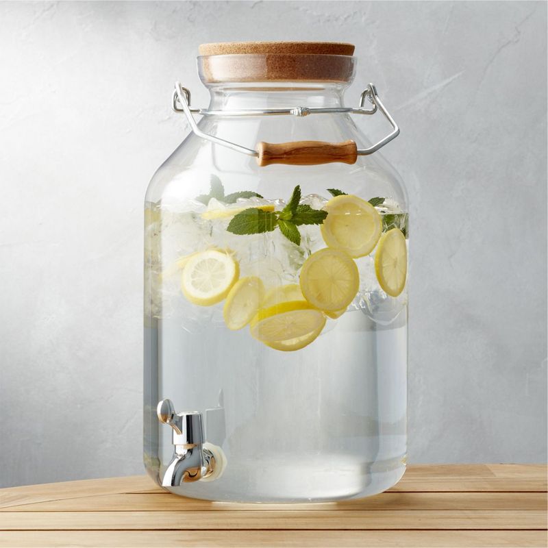 CRATE & BARREL - Dispensador de Bebidas en Acrílico 11 L