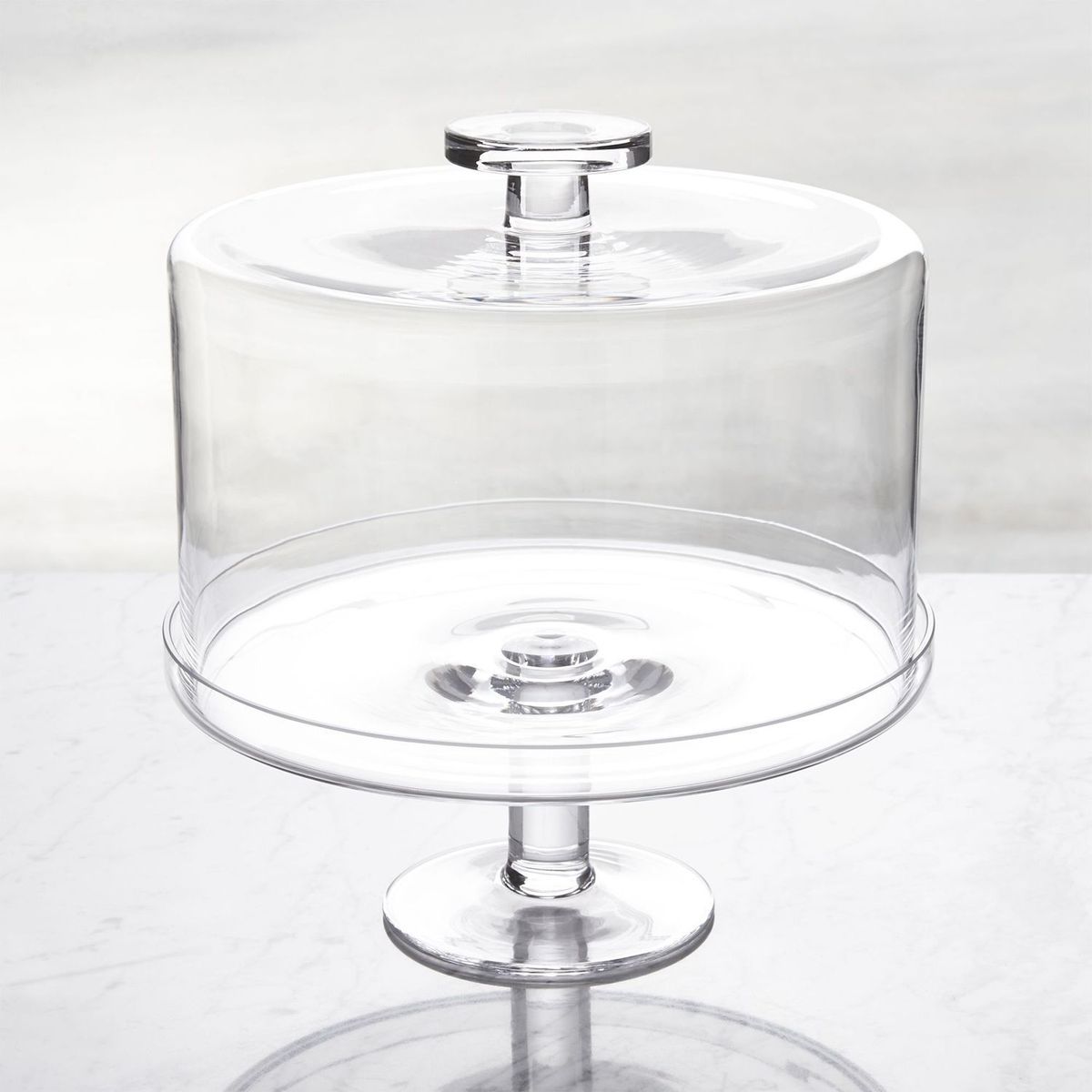 CRATE & BARREL - Tortero  en Vidrio 28 cm x 28 cm