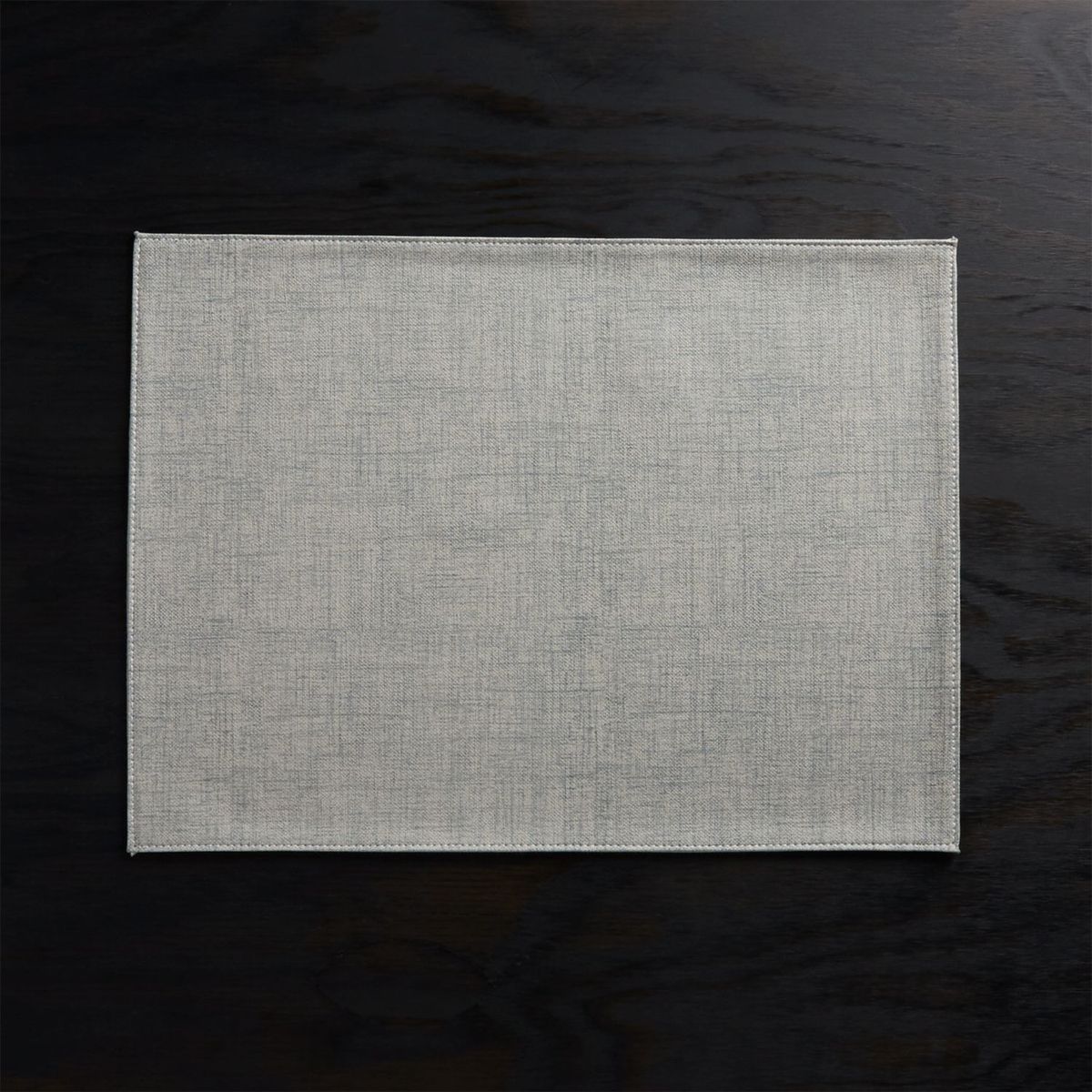 CRATE & BARREL - Individual Shiloh Fácil Limpieza Gris Claro 48 x 36 cm